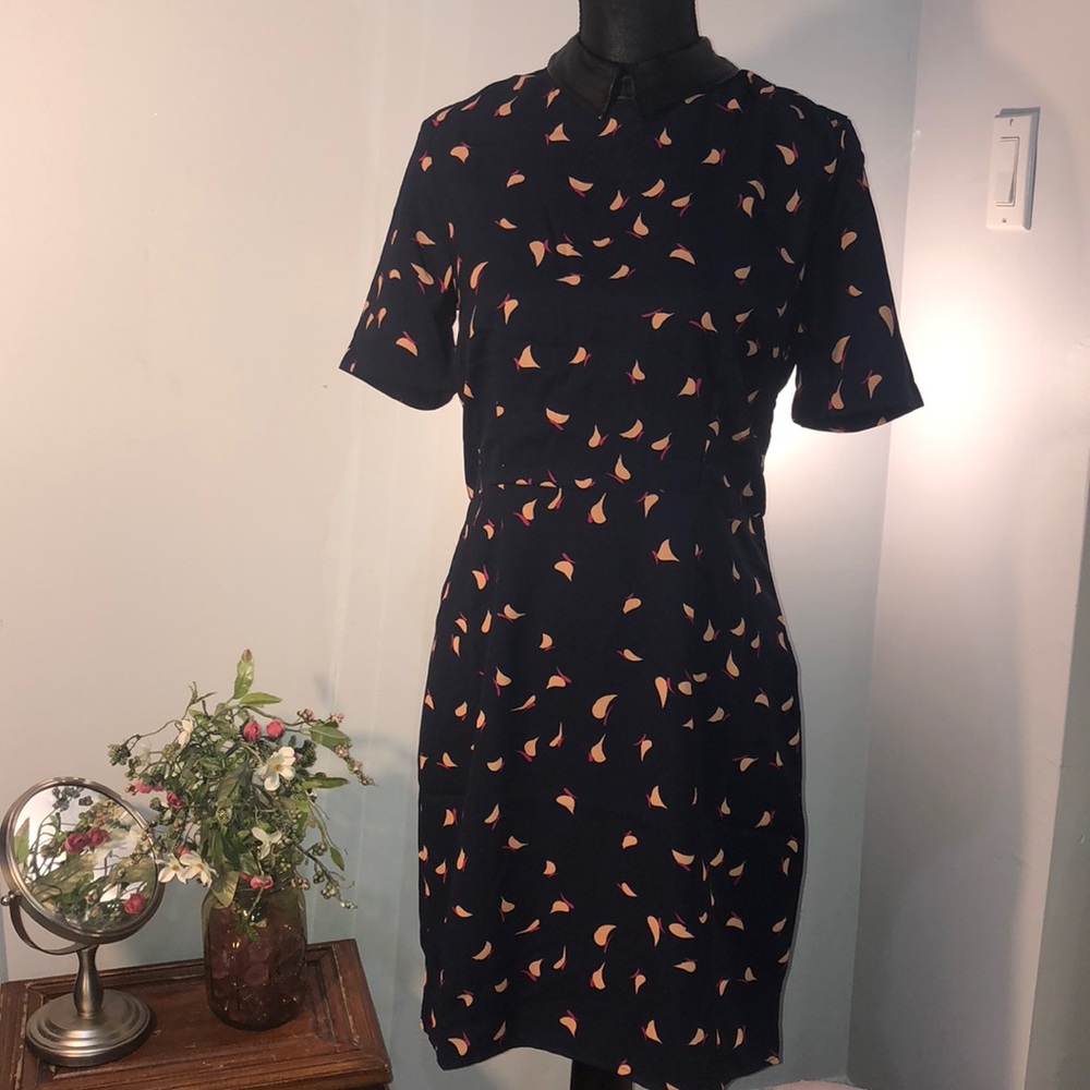 Cute midi dress with bird design
